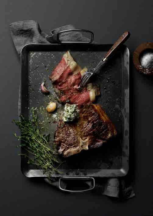 T Bone Steak Mit Thymian Butter